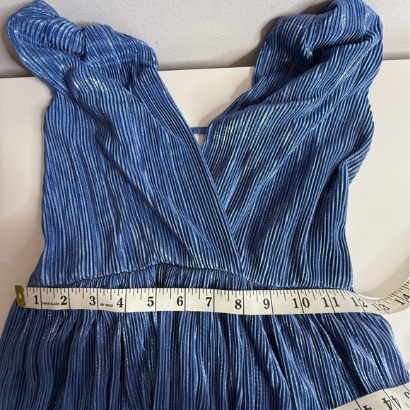 Sabina Musayev Blue Layered Mini Alma Dress - Small - Picture 9 of 9